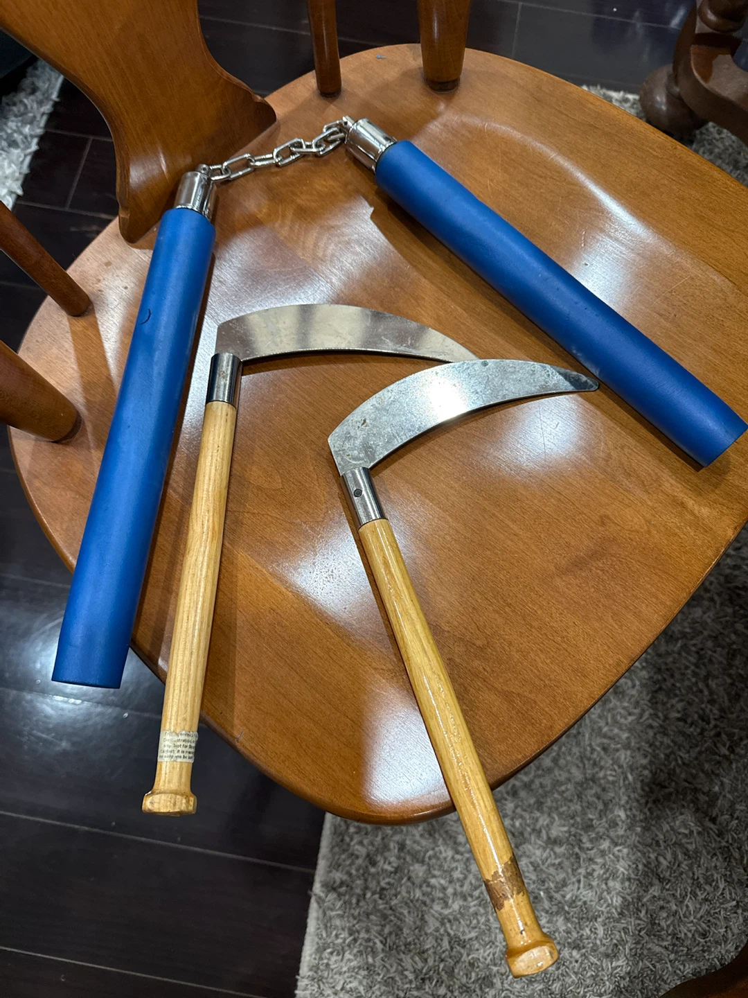 Martial Arts Practice Set: Nunchucks and Kama