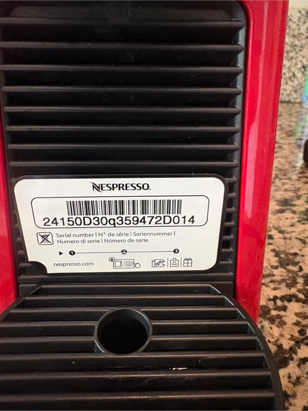 Nespresso Coffee Machine Red