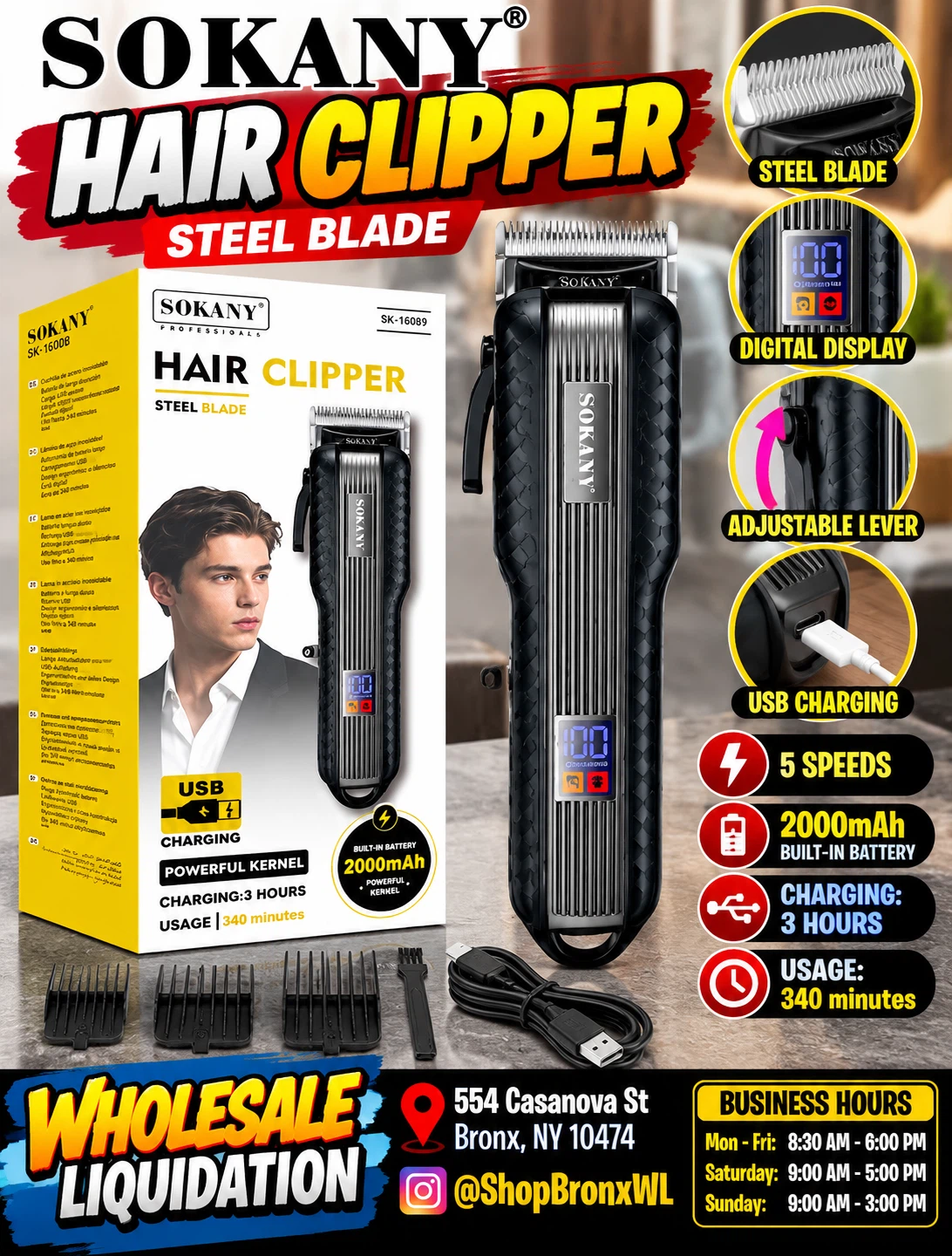 Sokany SK-16089 Hair Clipper