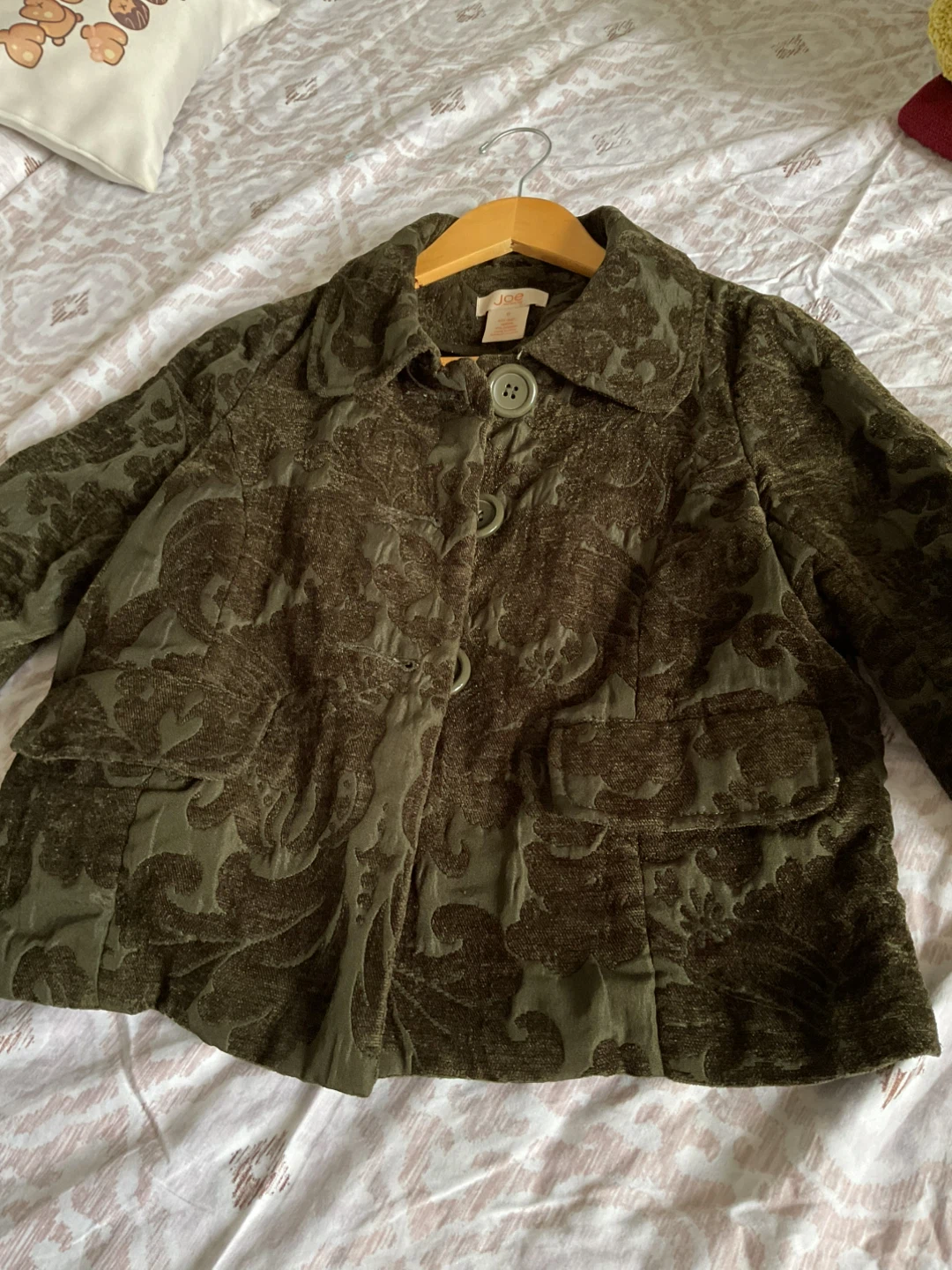 Joe Fresh Olive Green Textured Jacket