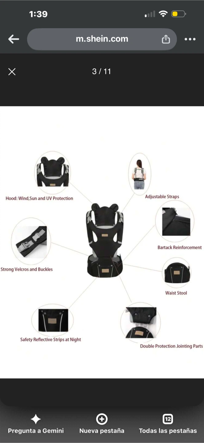 Ainomi Baby Carrier with Waist Stool - photo 3
