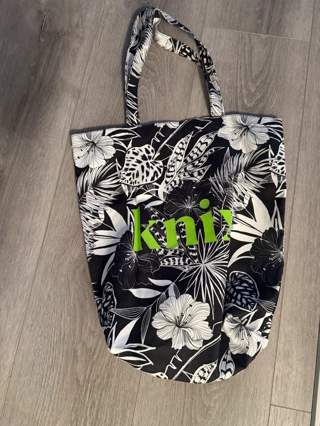 Knix Floral Canvas Tote Bag