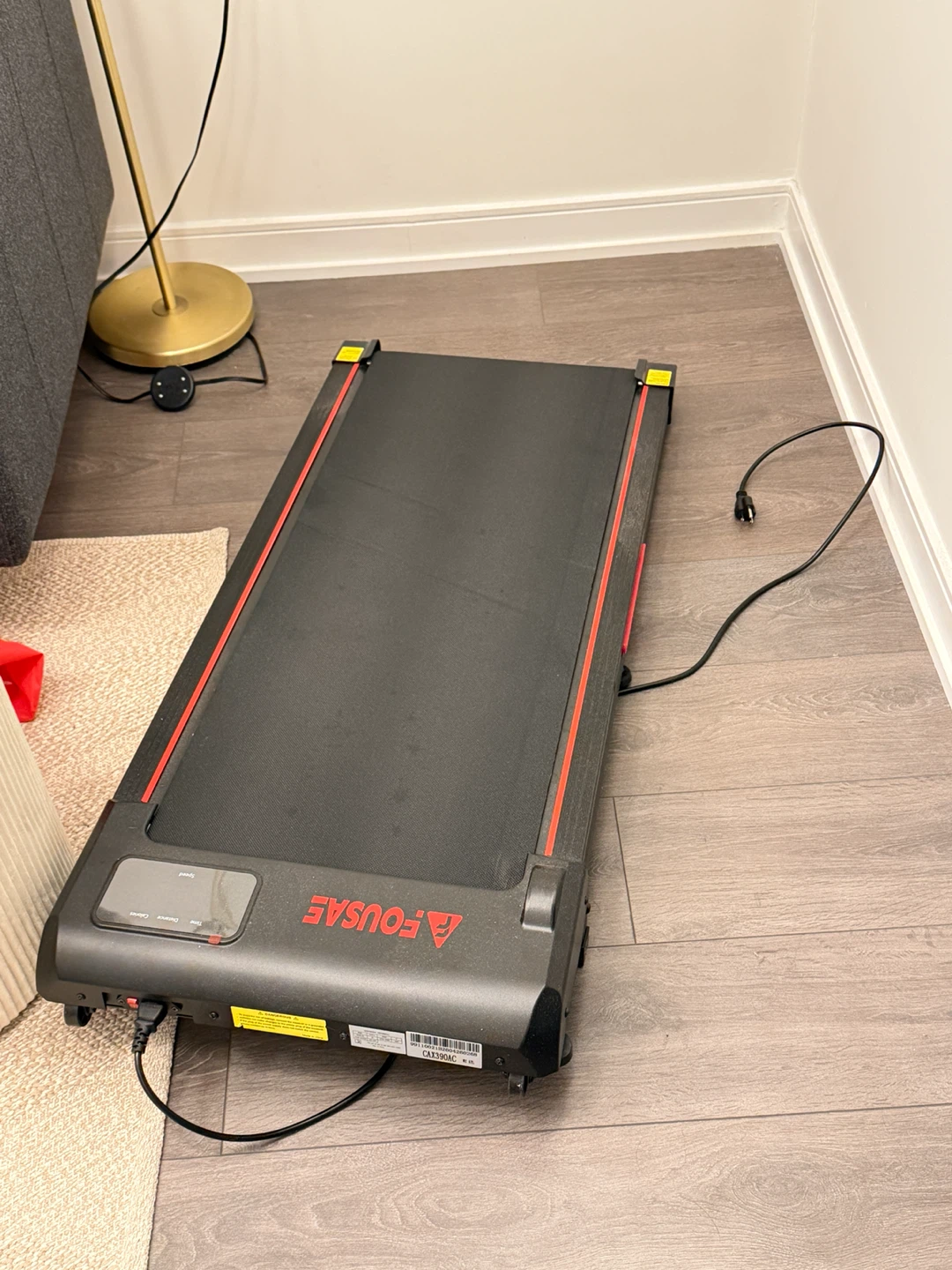 FOUSAE Electric Walking Treadmill with 9% incline
