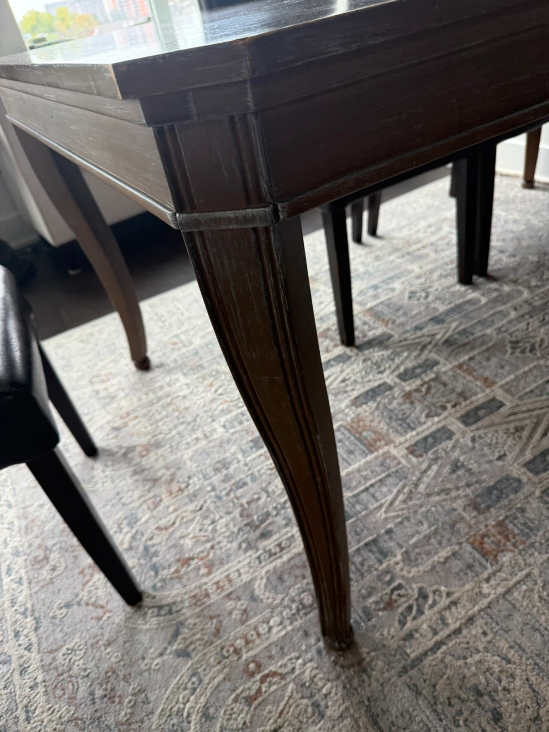 Wooden Dining Table with Four Chairs - photo 3