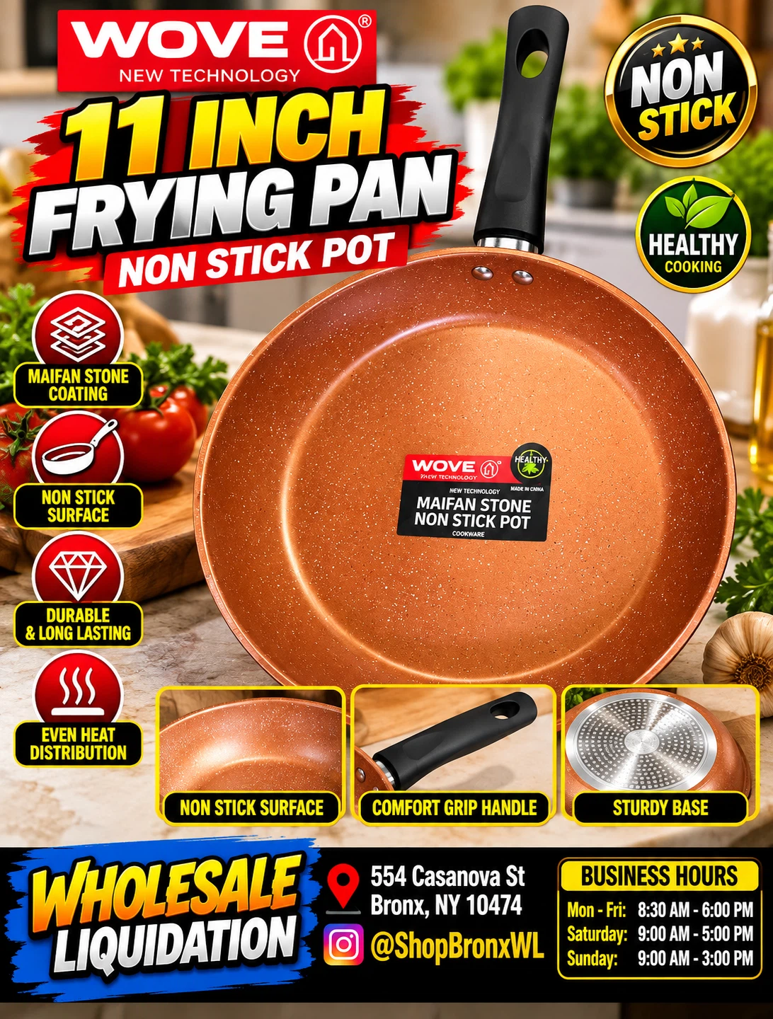 Wove 11-Inch Maifan Stone Non-Stick Frying Pan