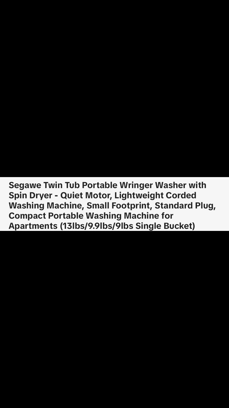 Washing machine apt sized