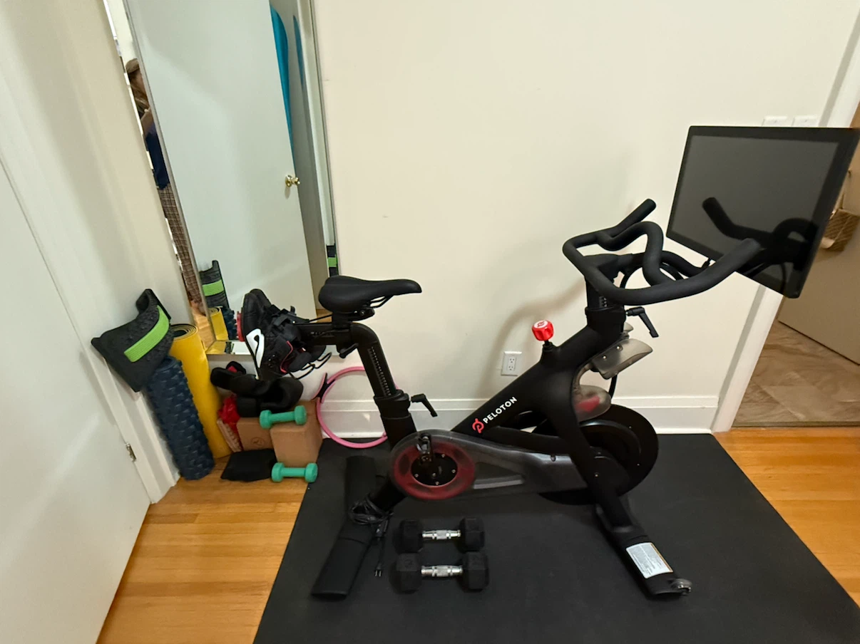 Peloton Bike with Screen and Accessories