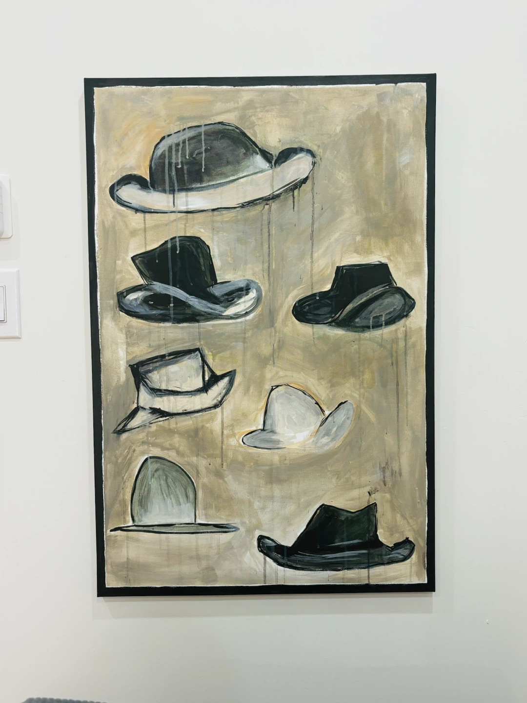 Abstract Hat Painting