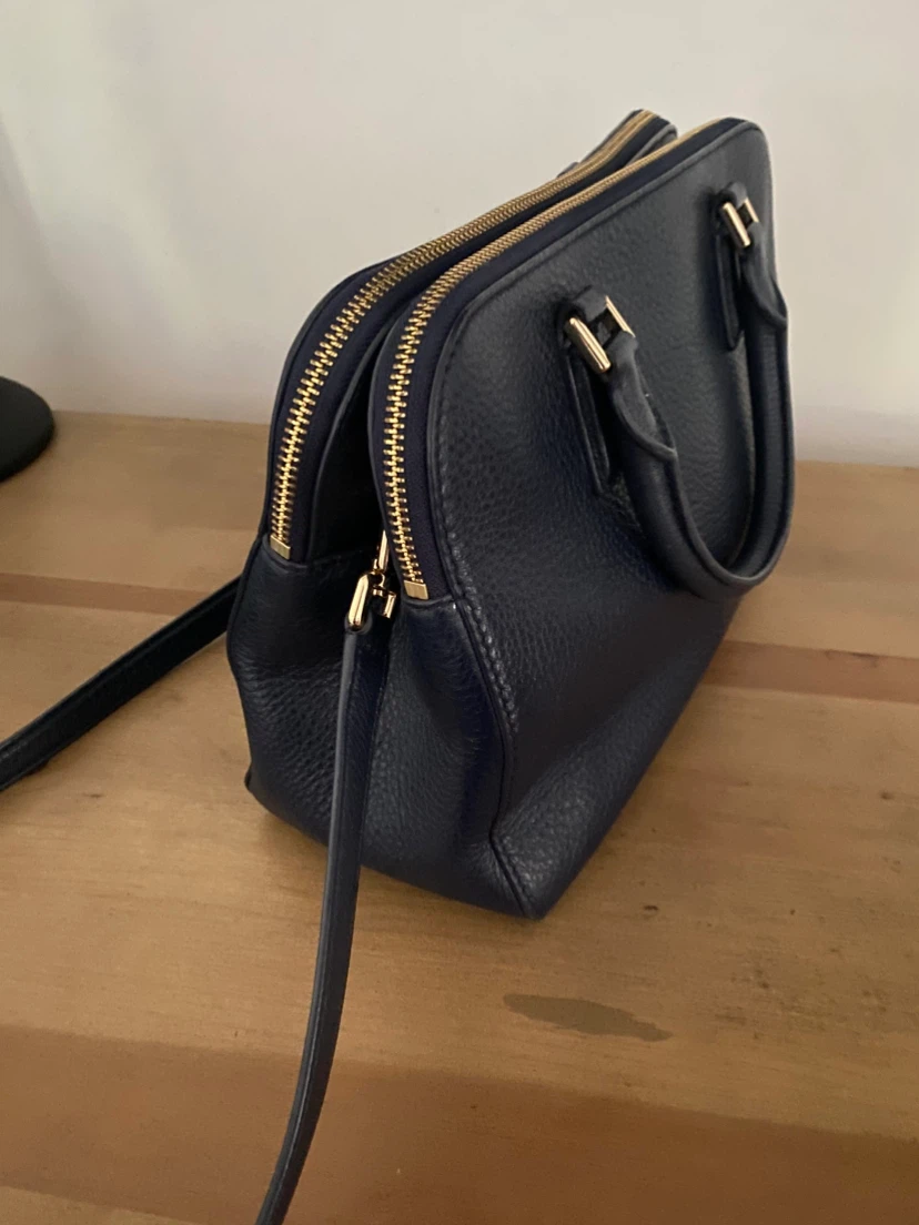 Tory Burch Navy Leather Satchel - photo 2