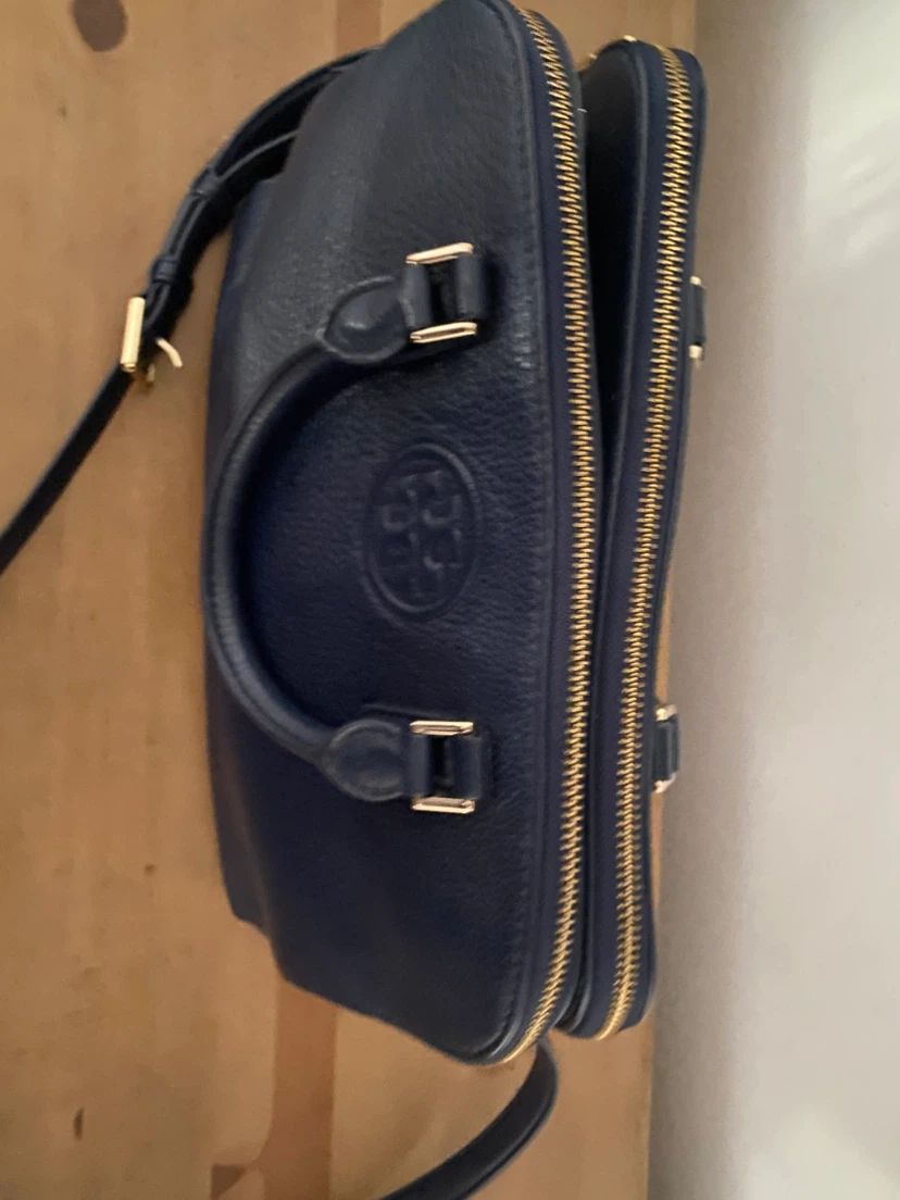 Tory Burch Navy Leather Satchel - photo 3