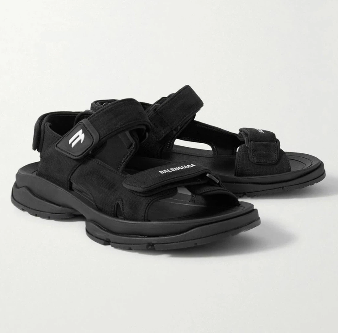 Authentic Balenciaga Black “Tourist” Sandals Size 45 - photo 2