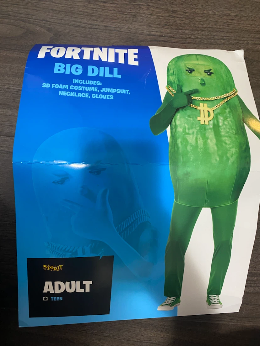 Fortnite Big Dill Teen/Adult Costume