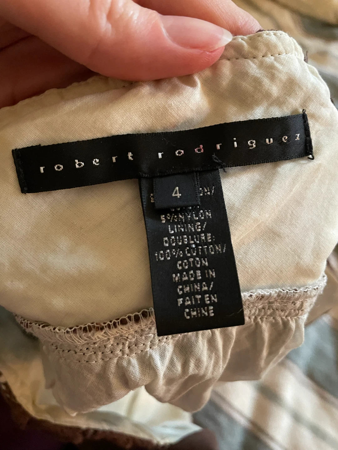 Y2K Robert Rodriguez Brown Lace Babydoll Top - Size 4 - photo 2