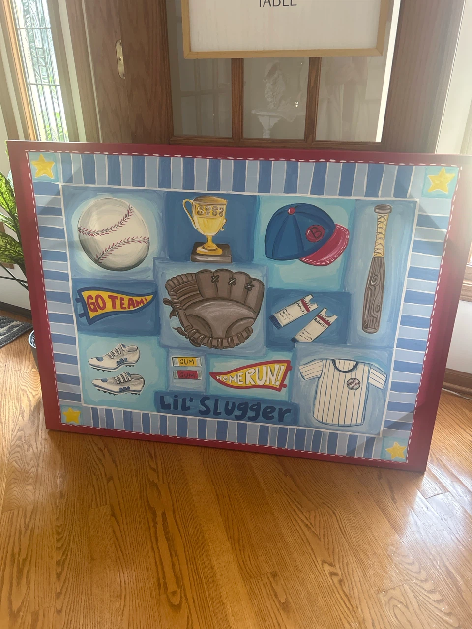 Lil' Slugger Baseball Theme Wall Art Set