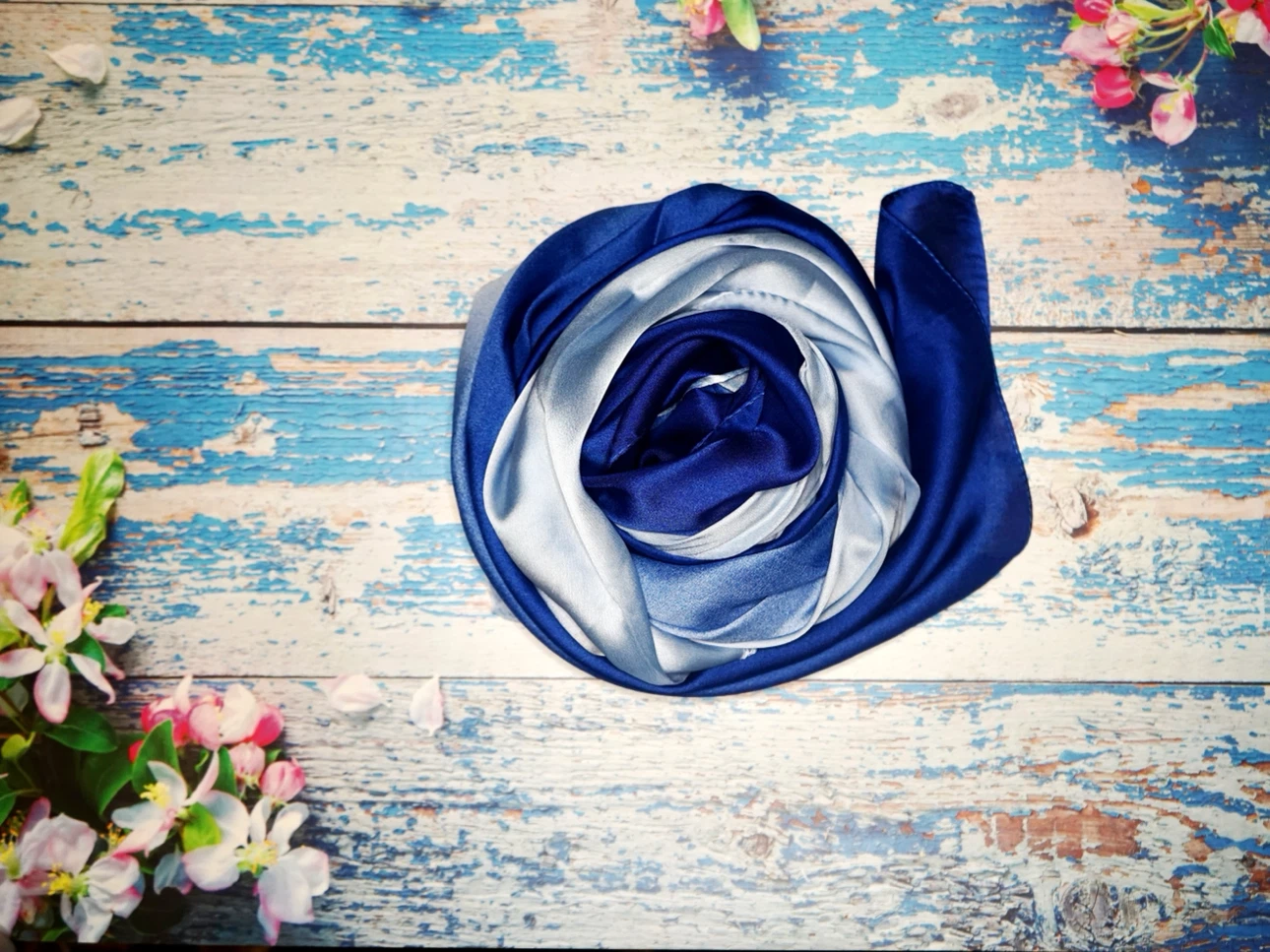 Two-Tone Silk Scarfs - photo 3
