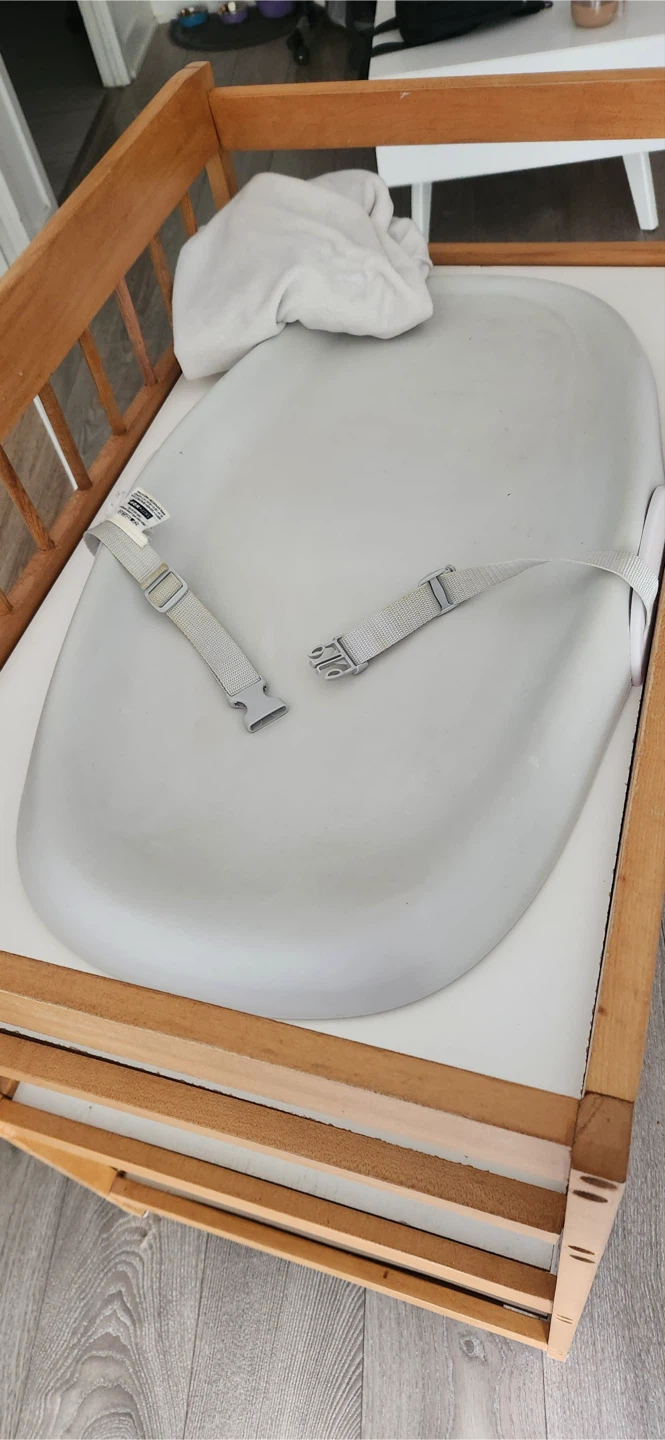 Wooden Baby Changing Table with Pad - photo 2