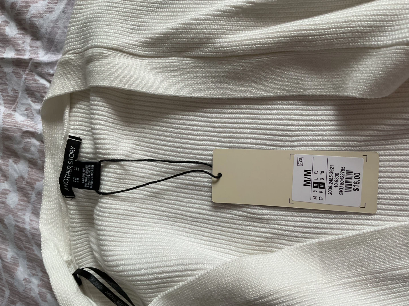 Another Story White Ribbed Bolero - photo 2