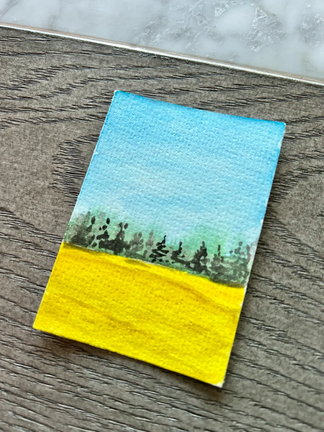 Small Original Watercolour Painting - photo 2