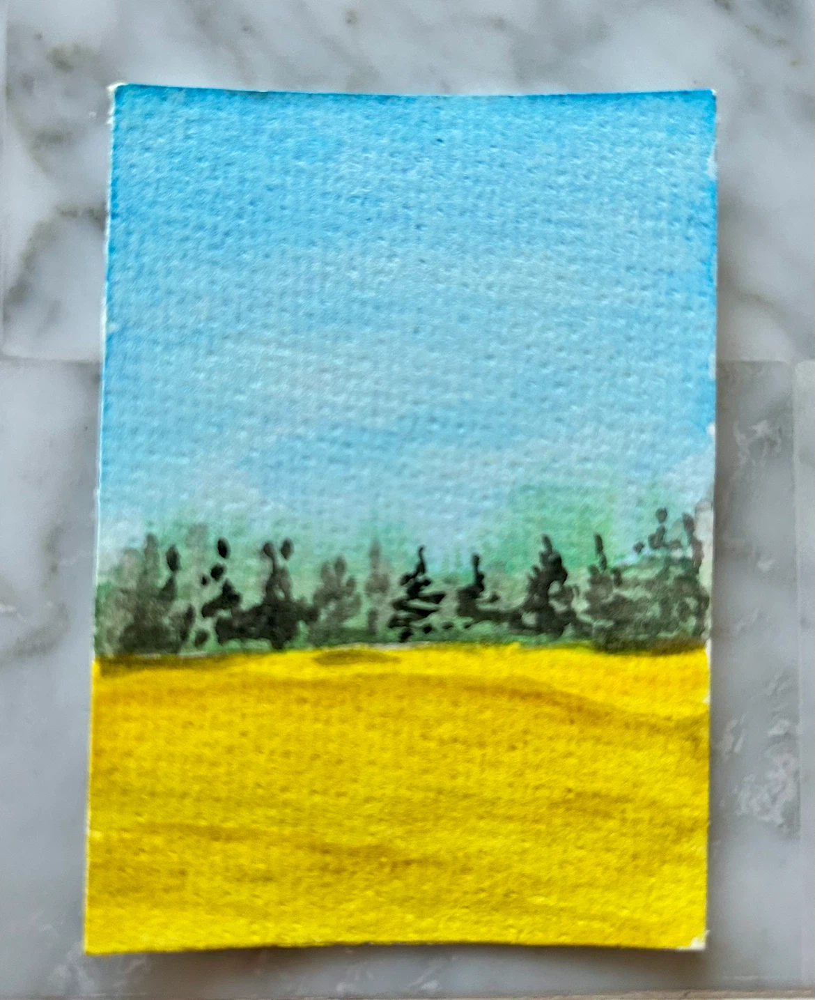 Small Original Watercolour Painting - photo 3