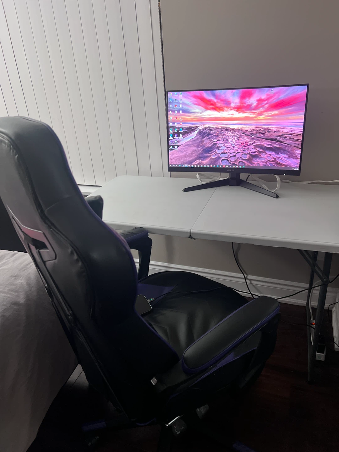 Zeanus Gaming Chair - Black and Purple - photo 3