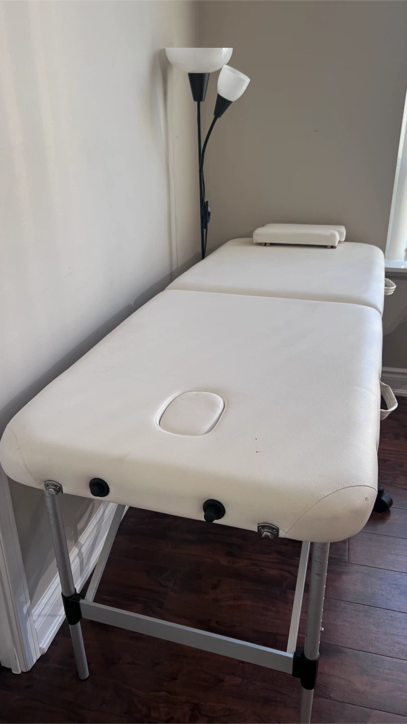 Portable White Massage Table