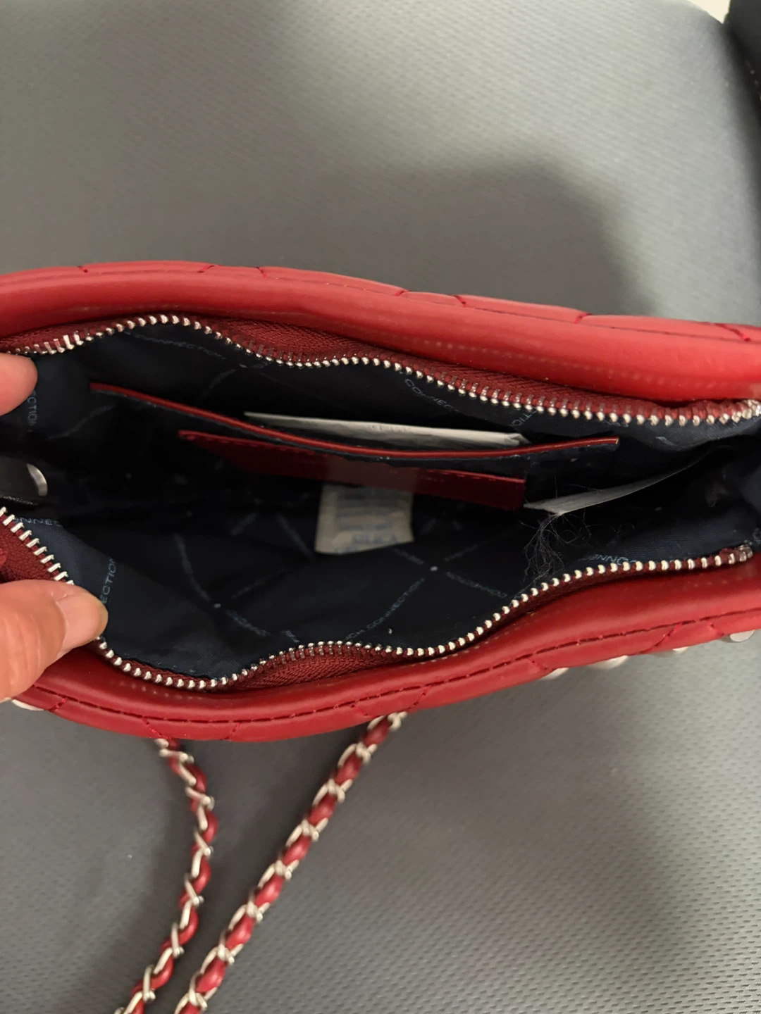 French Connection Quilted Red Shoulder Bag - photo 2