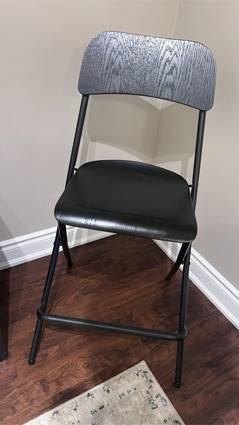 2 items IKEA Franklin bar stool, black - photo 3