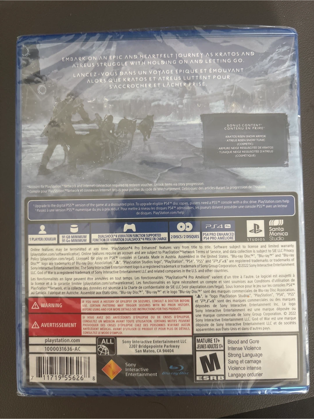 God of War Ragnarök - PS4 UNOPENED - photo 2