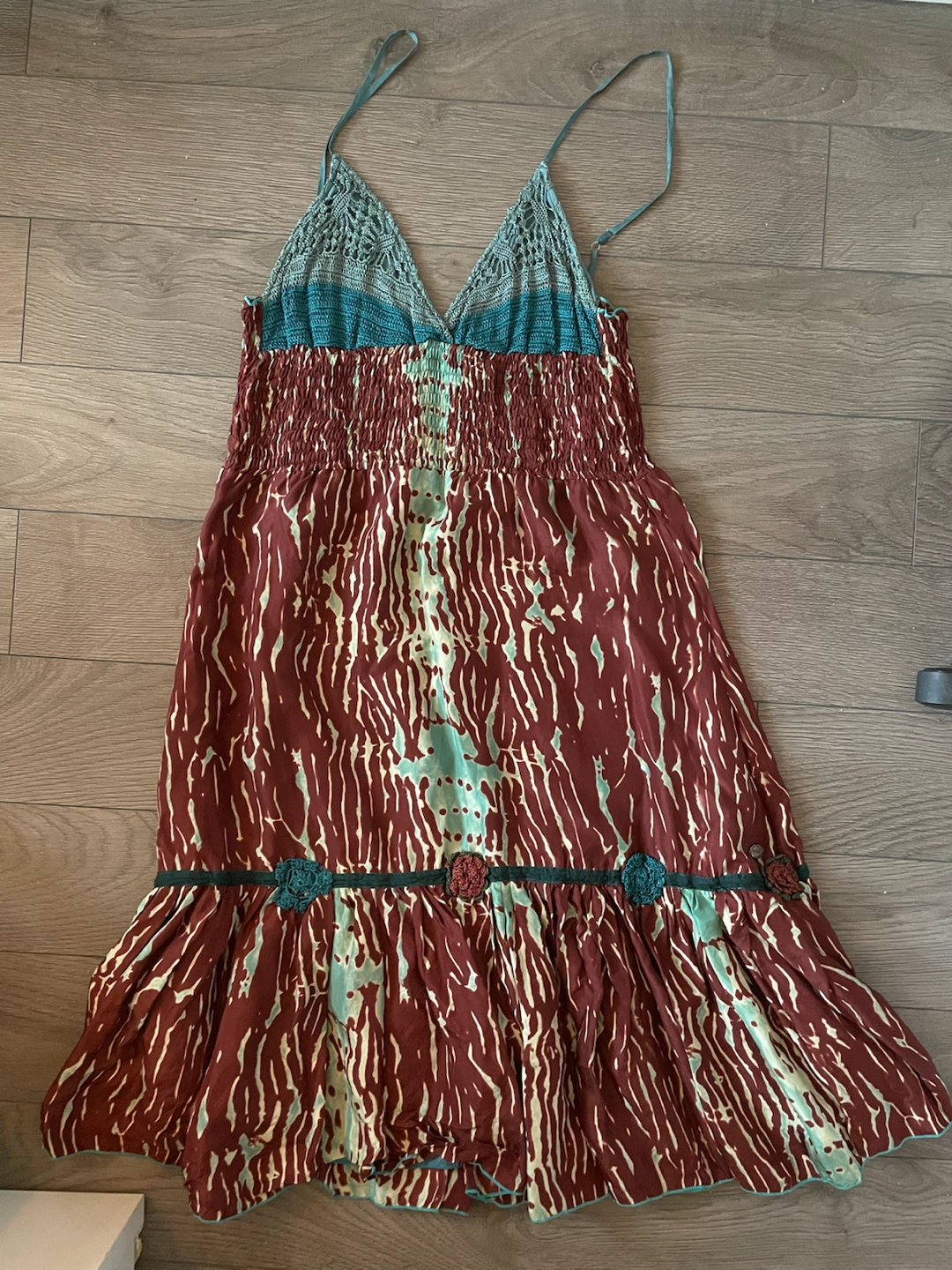 Y2K Hale Bob 100% Silk Summer Dress Size S - photo 2