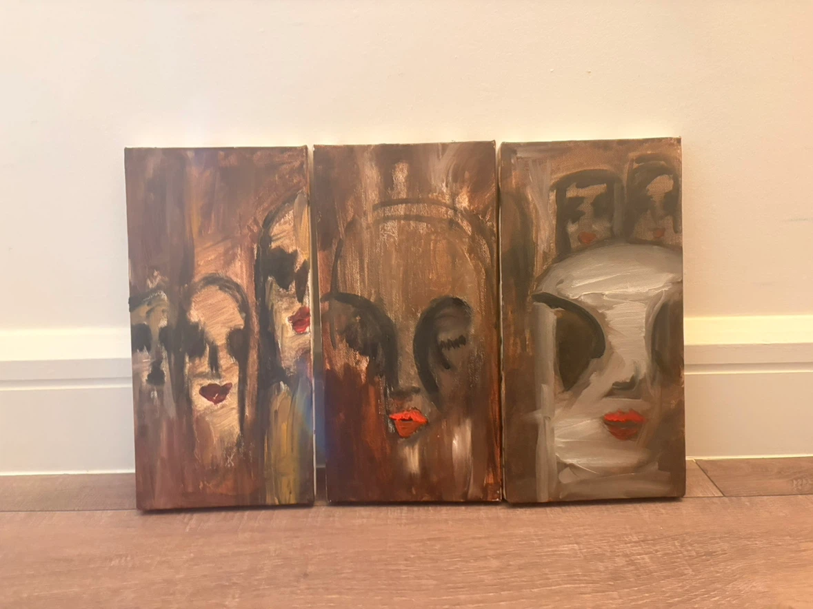 Abstract Face Oil Painting Set