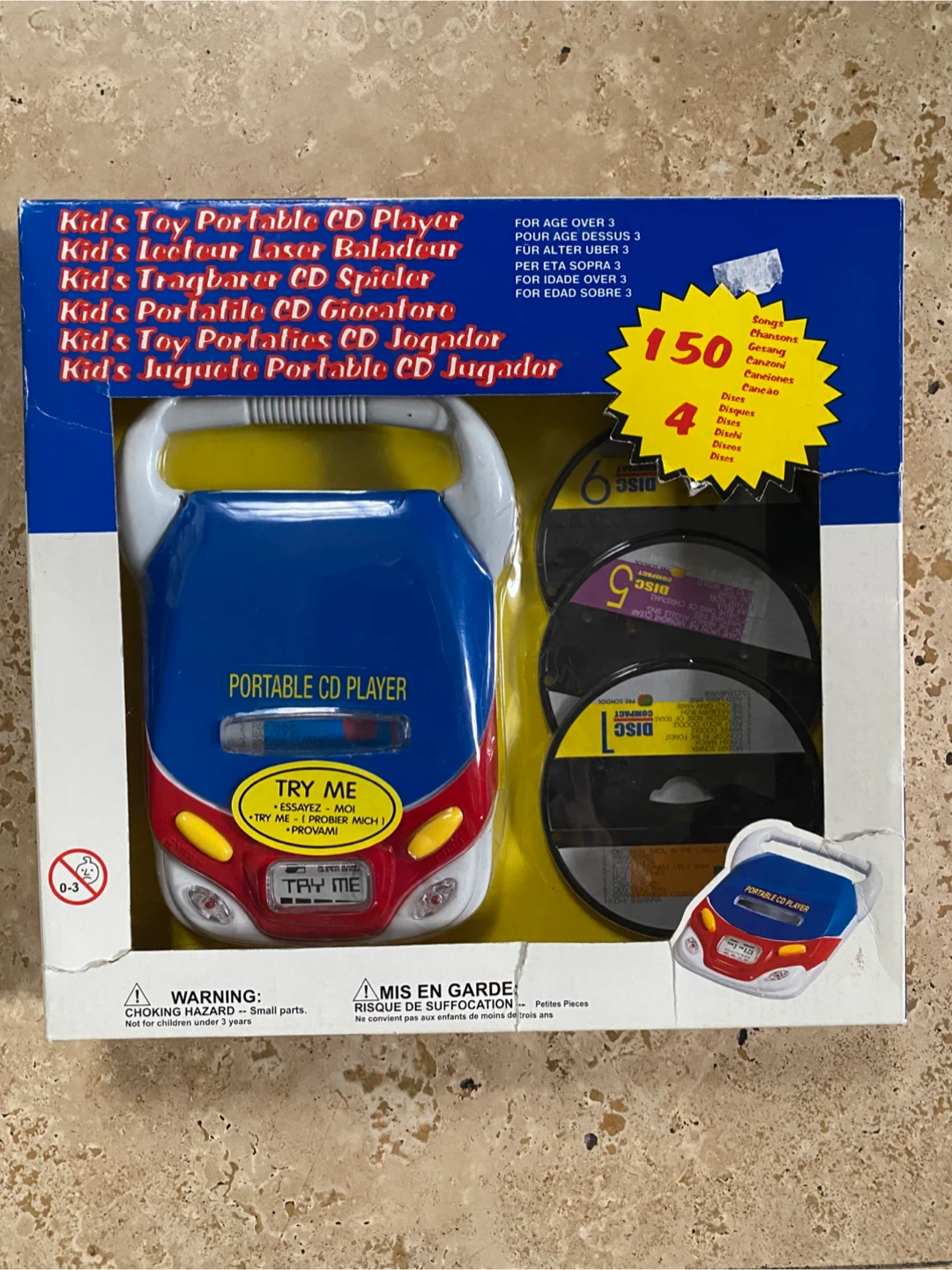 Samko Kids Portable CD Player with 4 Discs
