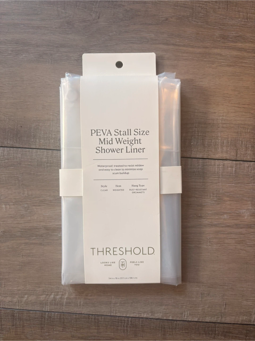 Threshold PEVA Stall Size Shower Liner