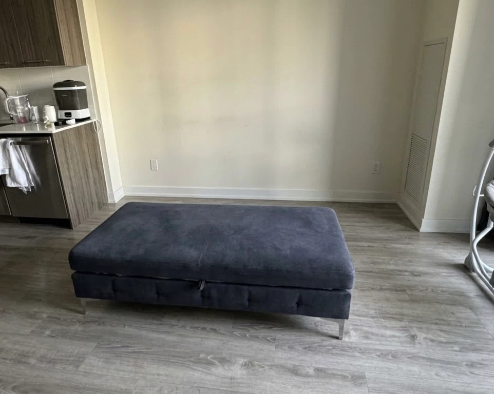 Dark Blue Ottoman with Storage