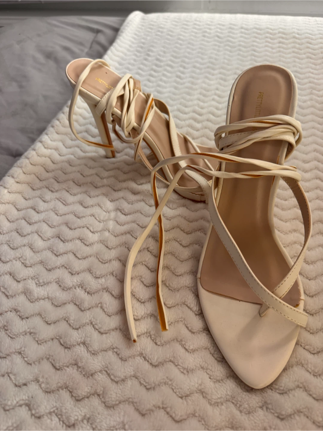 PrettyLittleThing lace-up heels