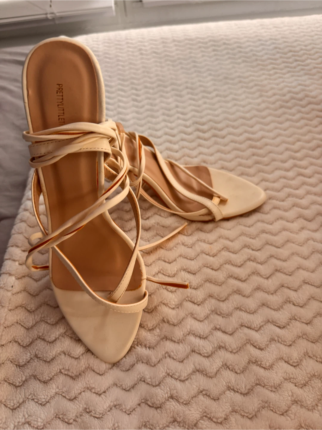 PrettyLittleThing lace-up heels - photo 3