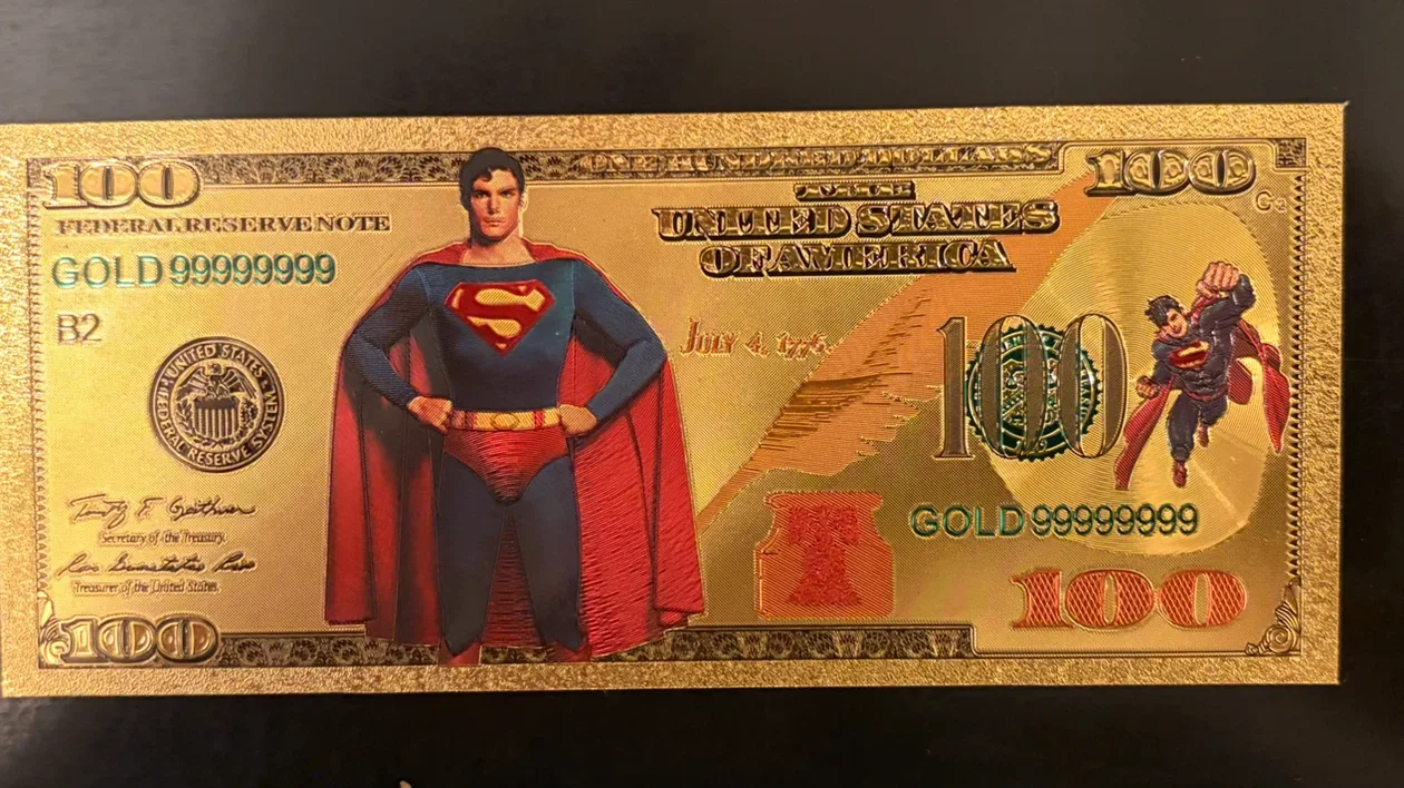 Superman Gold Foil Novelty Note