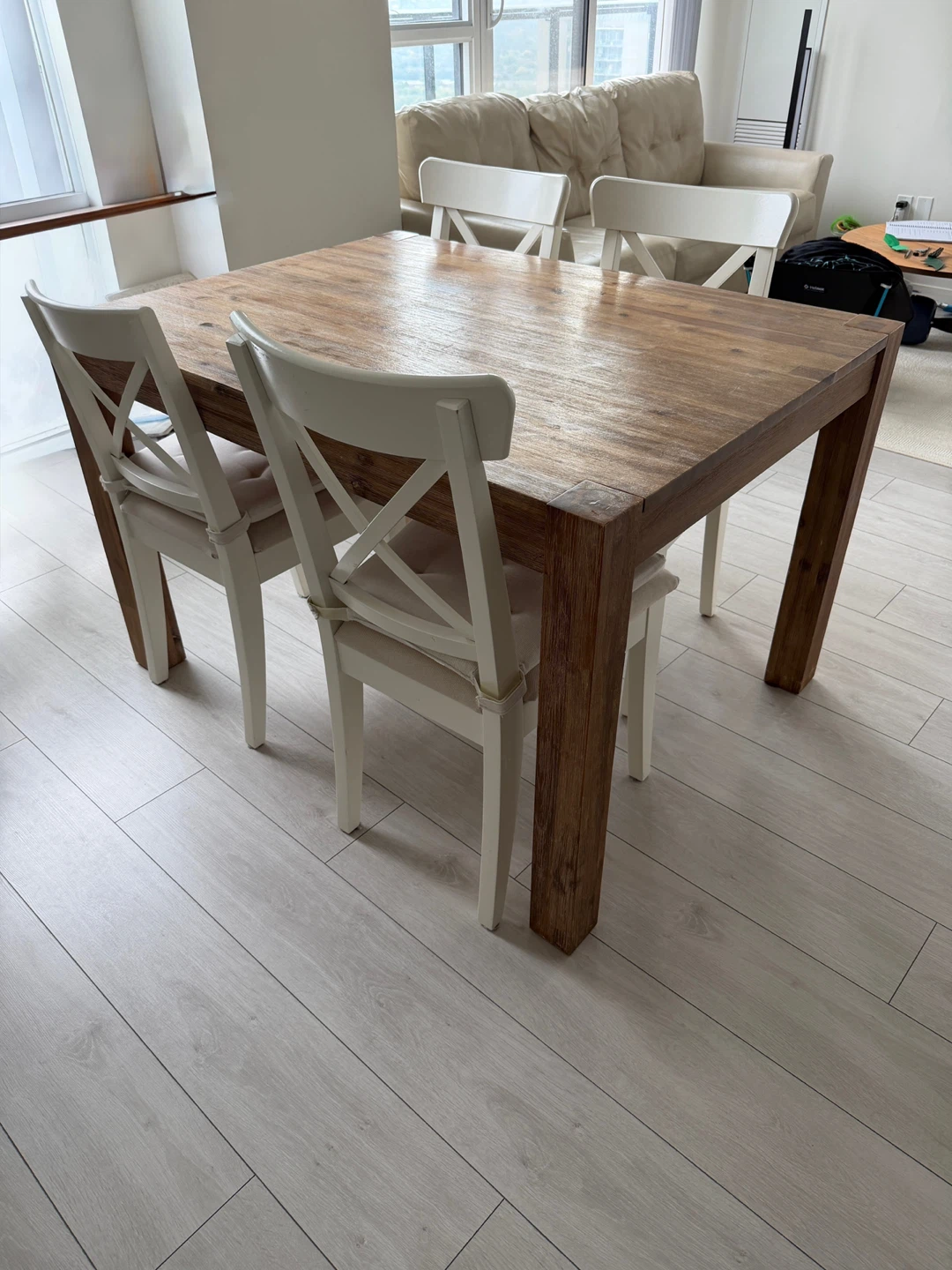 Dining Table and Chairs, Set of 4