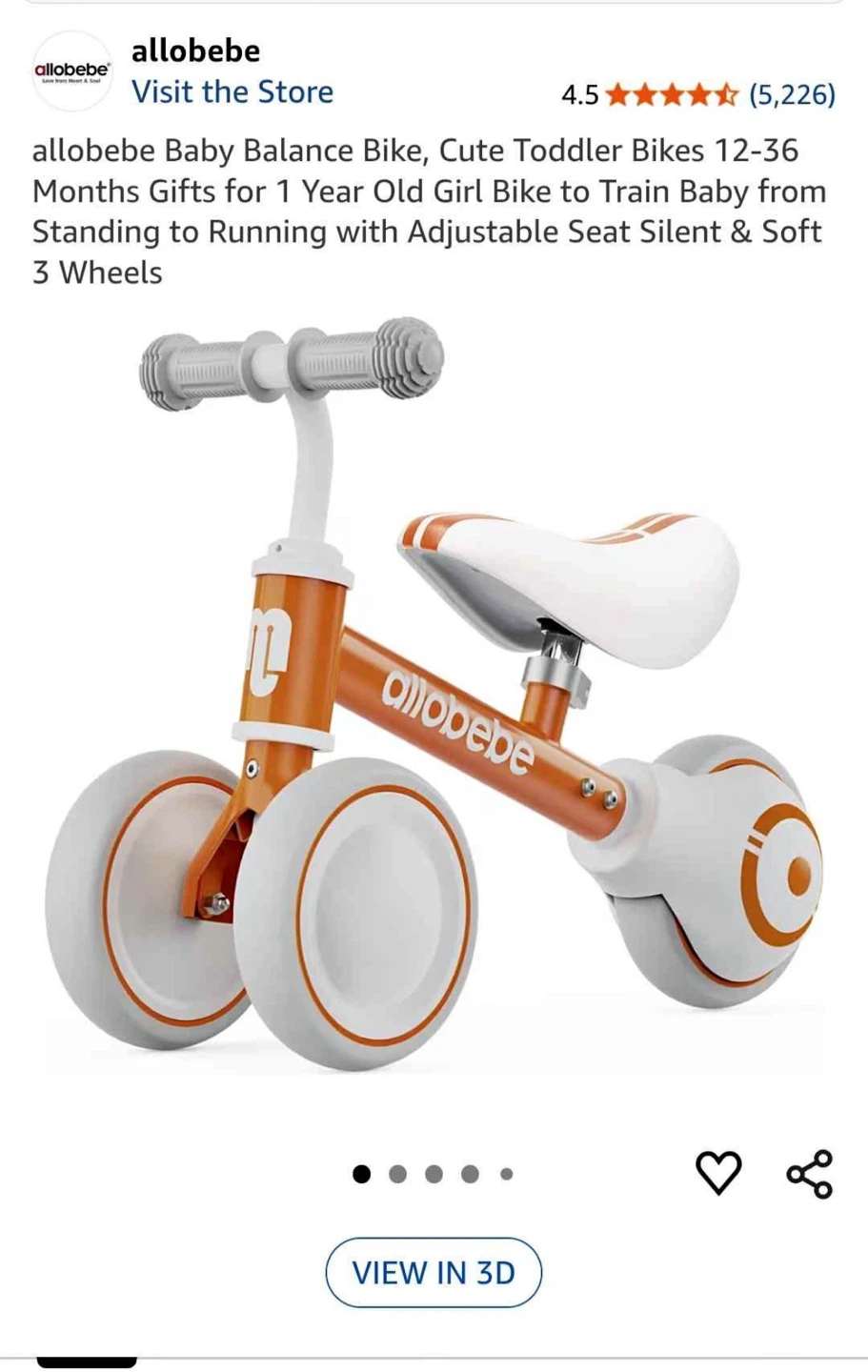 Allobebe balance bike - photo 2