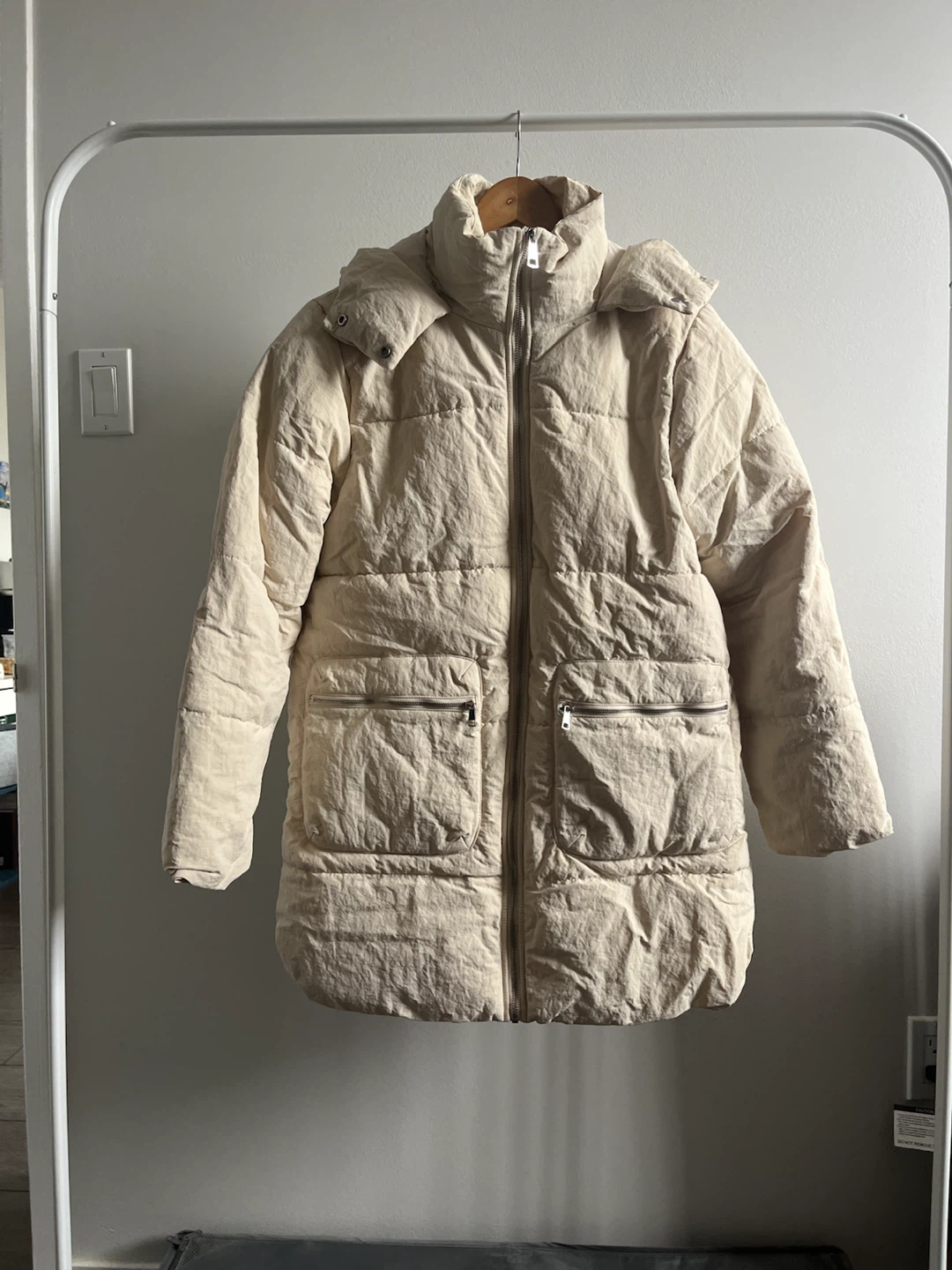 Zara Hooded Puffer Jacket