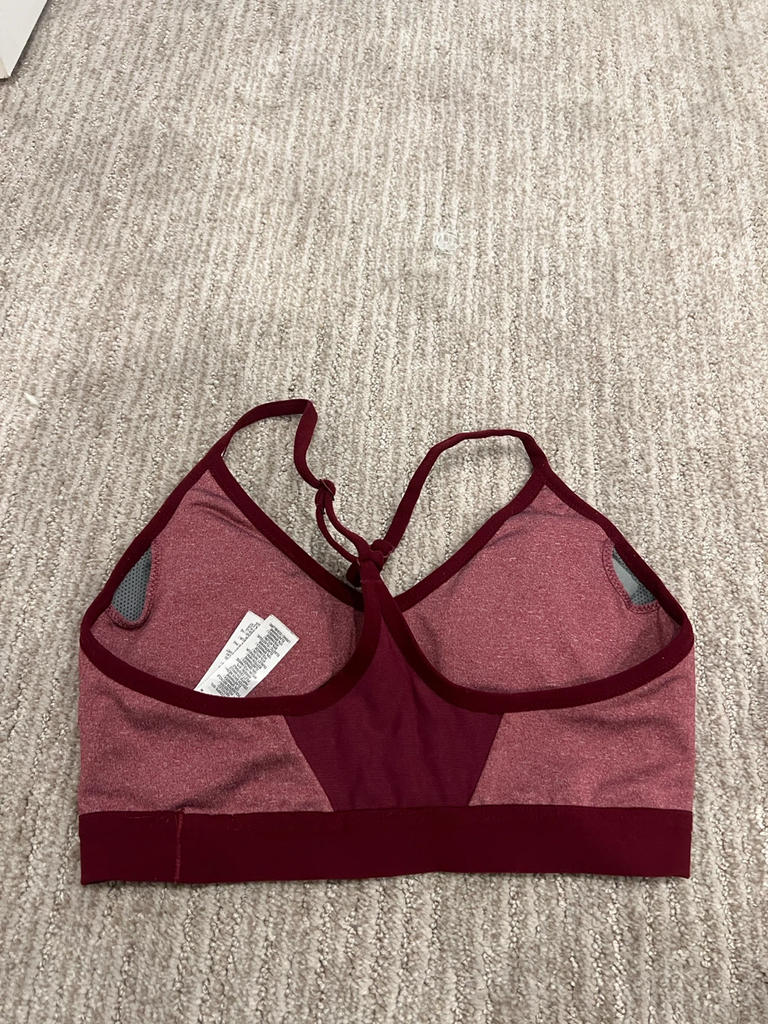 Nike Maroon Sports Bra - Medium - photo 2