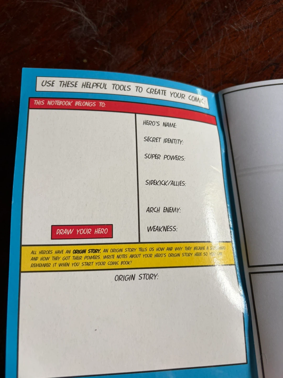 Create Your Own Comic Book Activity Notebook - photo 4