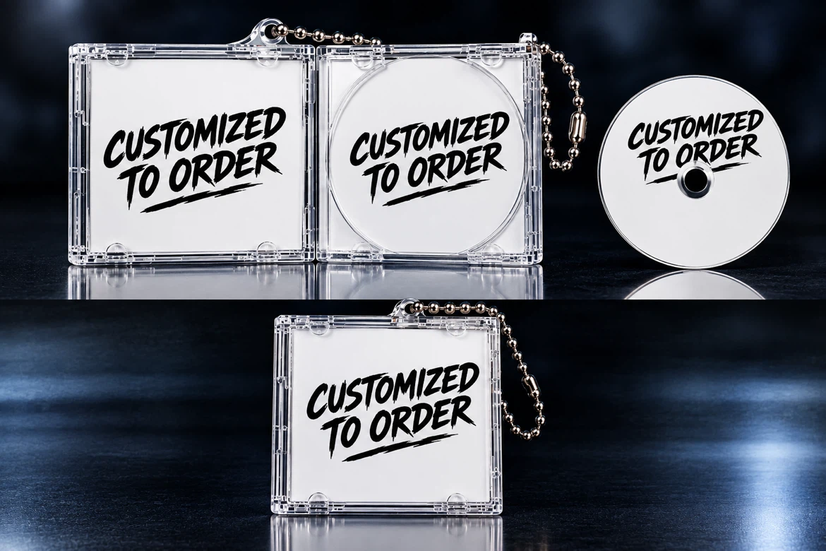 Customized To Order CD Keychain 2X