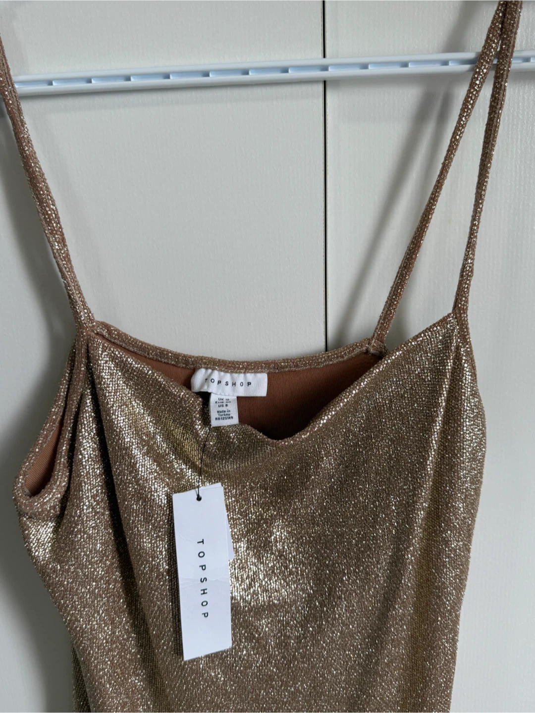 Topshop Gold Shimmer Mini Dress - photo 2