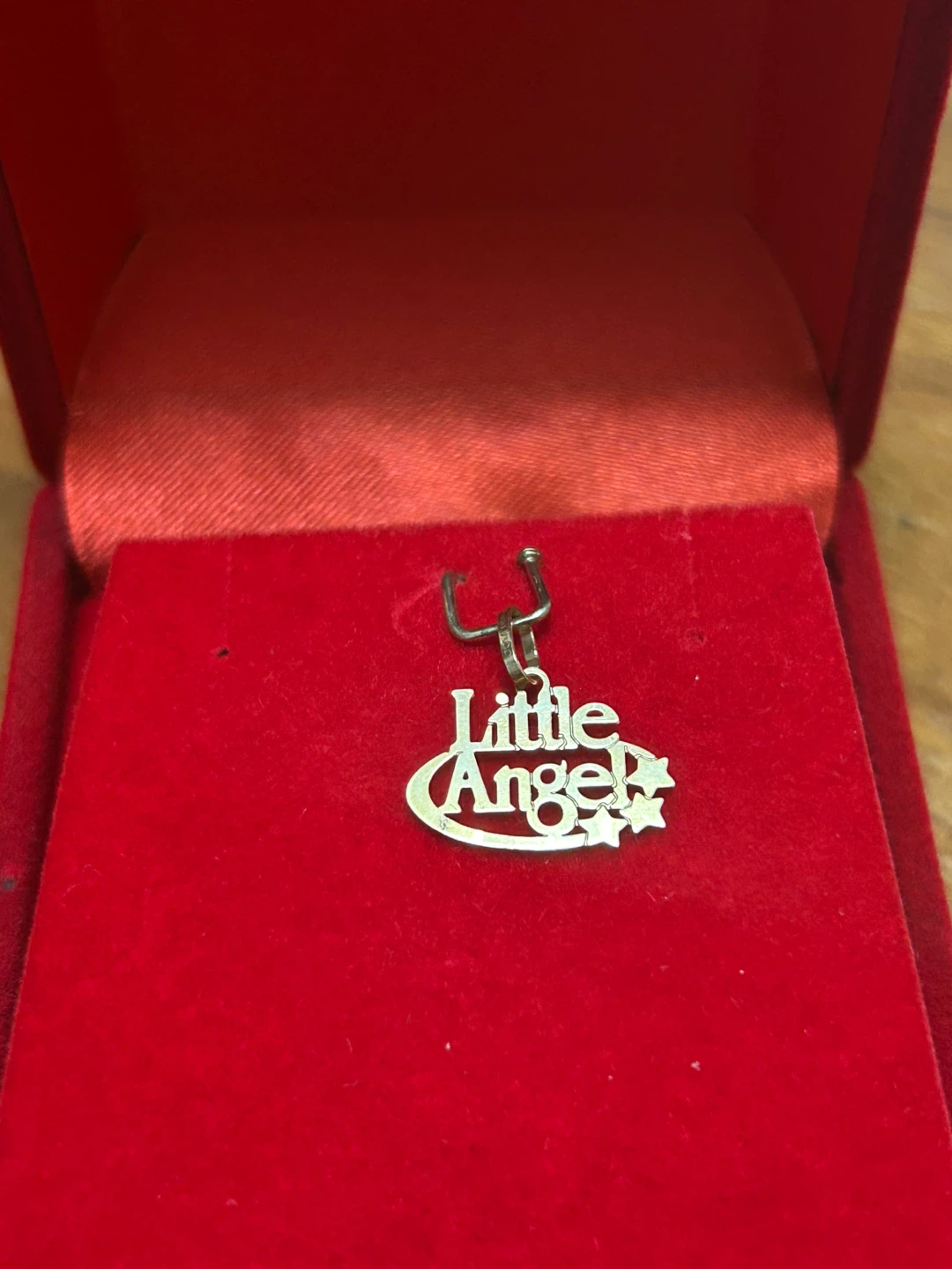 14K Solid Gold “Little Angel” Pendant