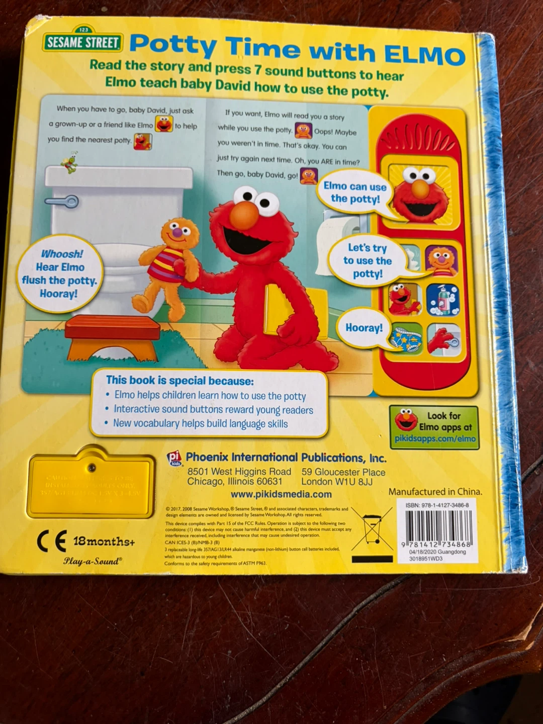 Sesame Street Potty Time with Elmo Sound Book - photo 2