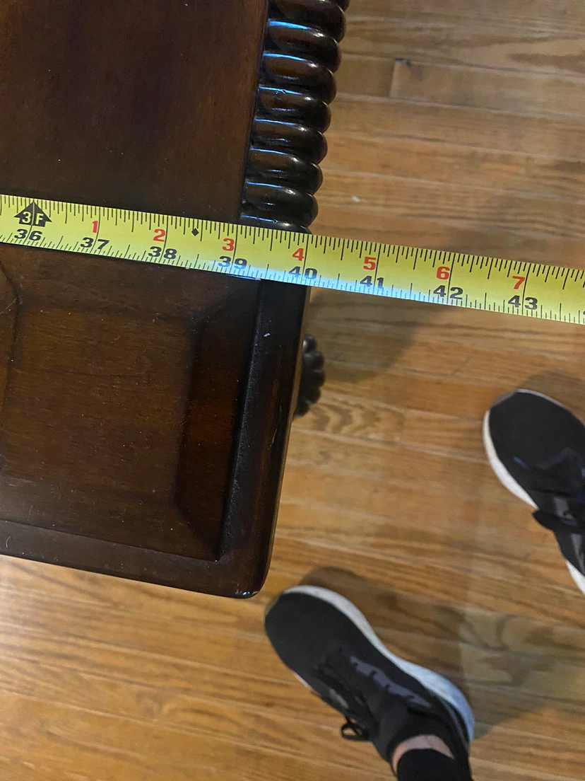 Coffee table with glass top