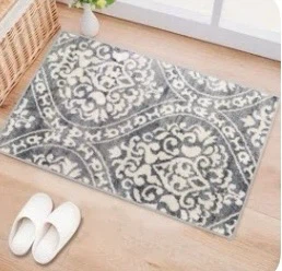 Grey and White Patterned Area Rug - photo 2