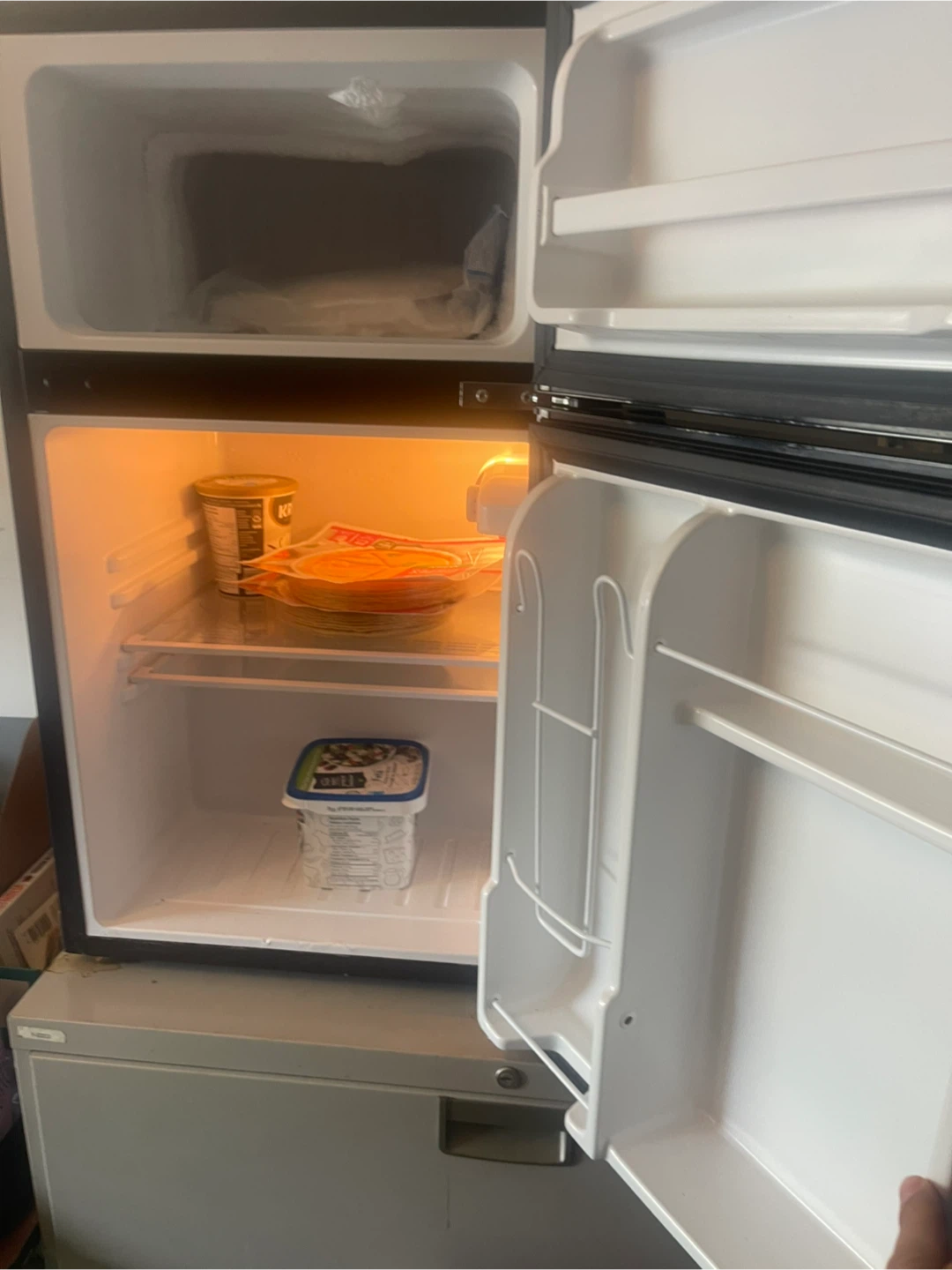 Costway Mini Fridge with Freezer - photo 2