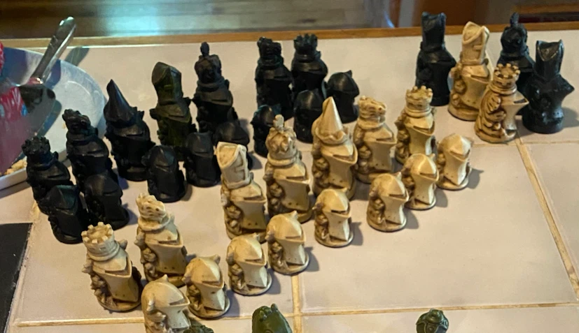 One-of-a-kind Medieval Themed Chess Set