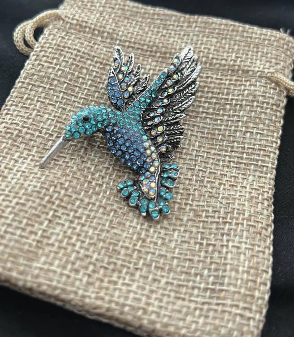 Hummingbird Brooch